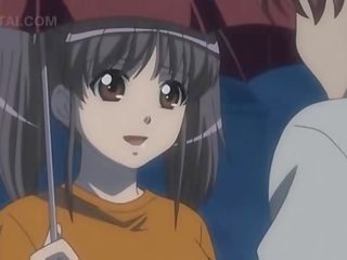 Anime doce miúda mostrando dela johnson a chupar skills