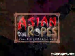 Asiática meretriz em escravidão exposição