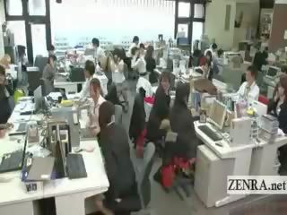 Podnaslovljen enf japonsko pisarna dekleta safety vrtanje trak