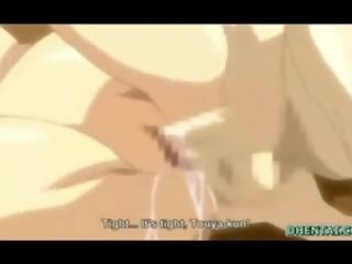 Jap manga with bigtits watching her teenager fucked wetpussy